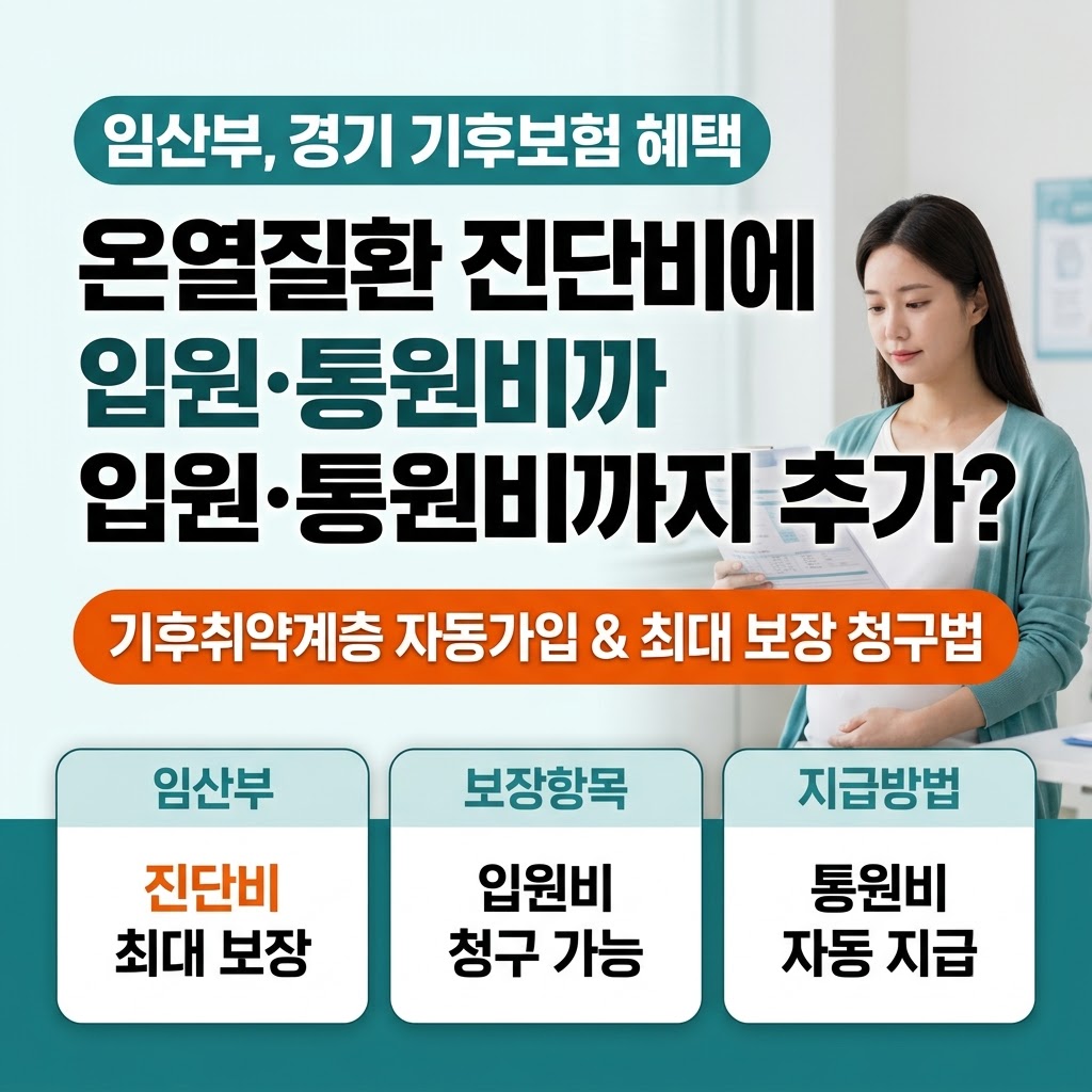 경기 기후보험 임산부 보장 내용 및 청구 방법