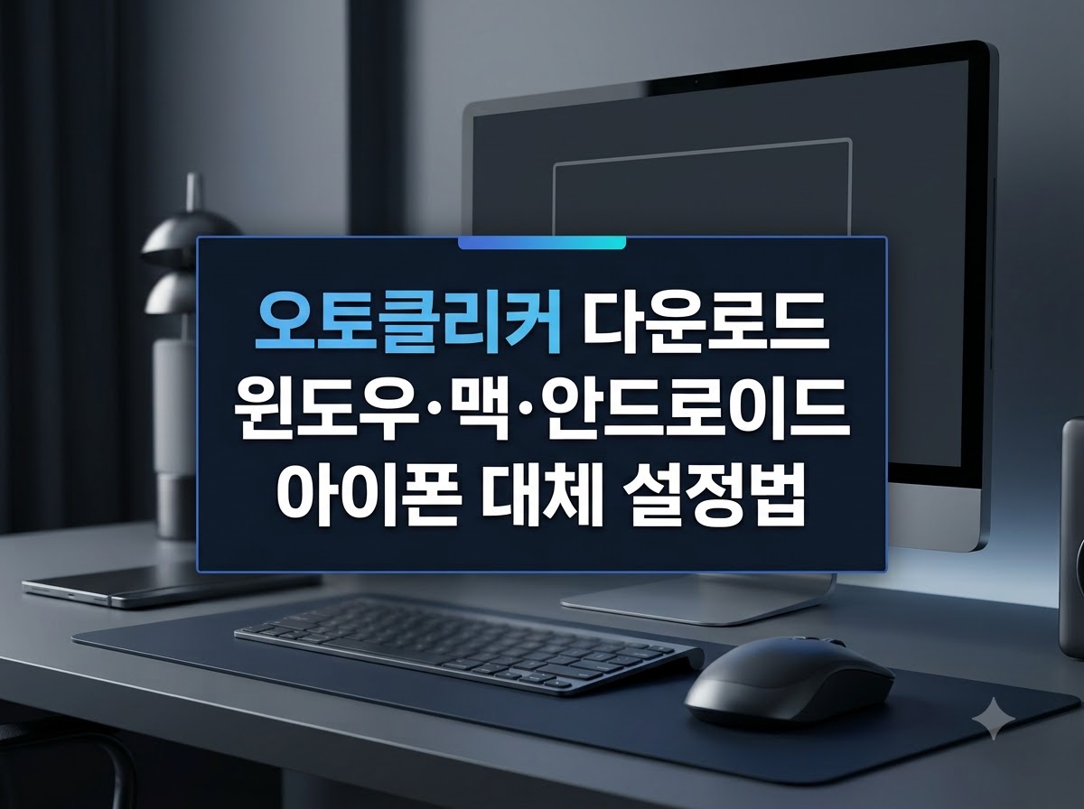 오토클리커 기기별 다운로드 경로와 사용법 안내