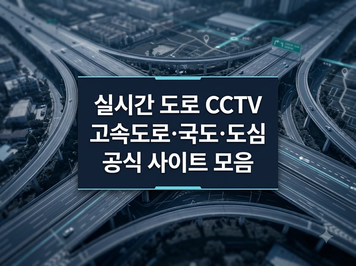 고속도로 국도 실시간 도로 CCTV 공식 사이트 확인법