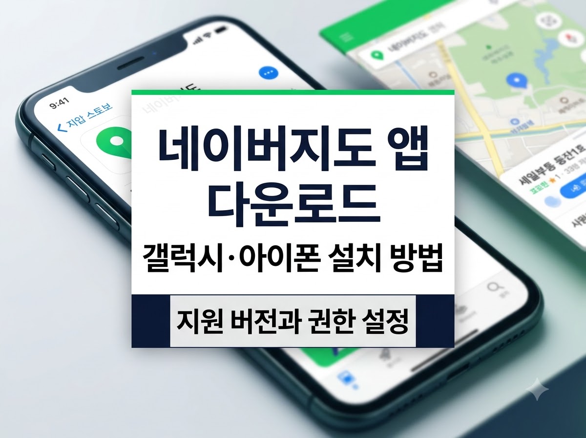 네이버지도 앱 다운로드 및 기기별 설치 방법 안내