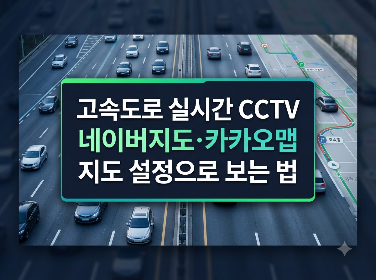 네이버지도 카카오맵 고속도로 실시간 CCTV 보는 법