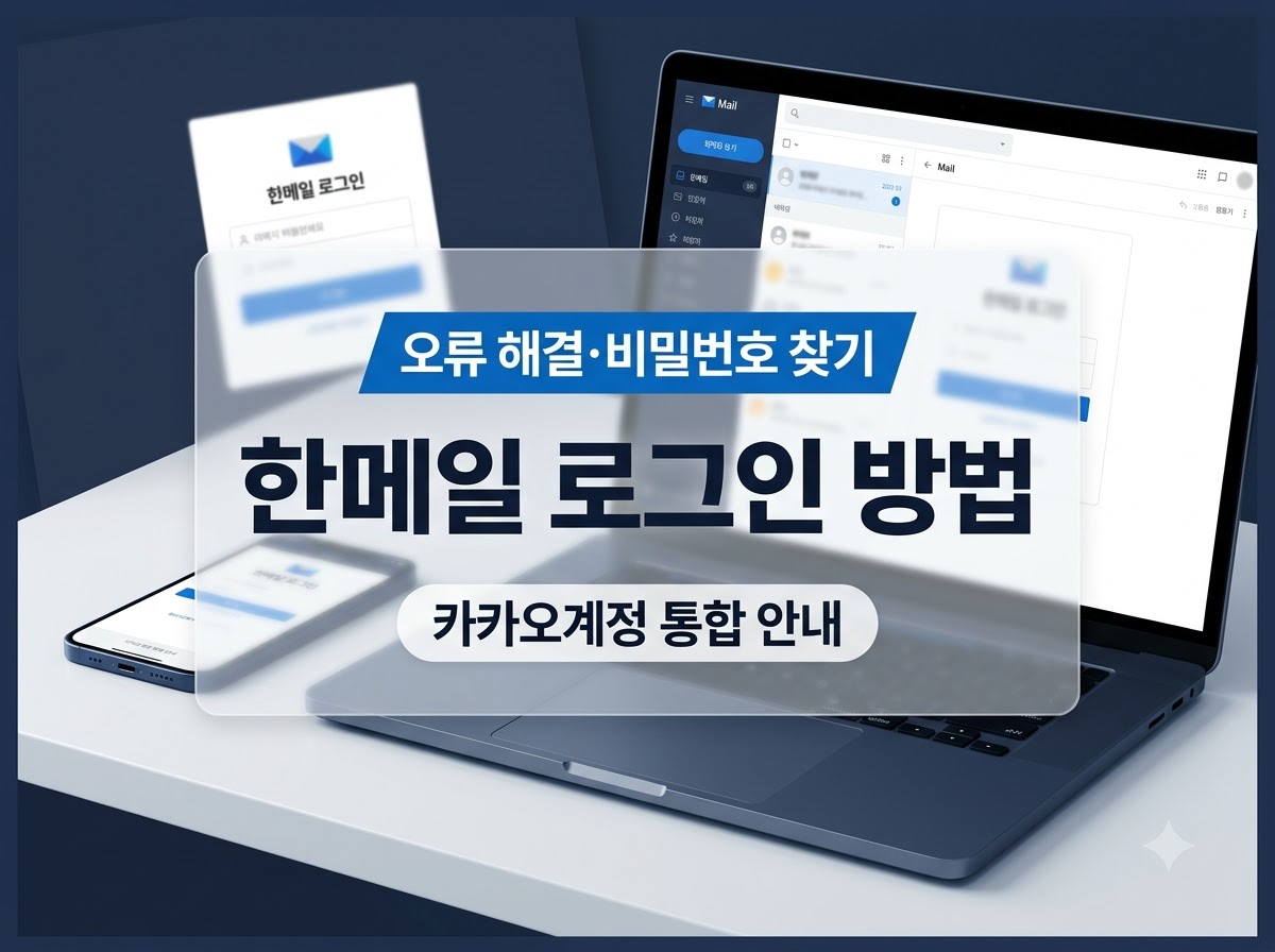 한메일 로그인 방법 및 오류 해결 안내