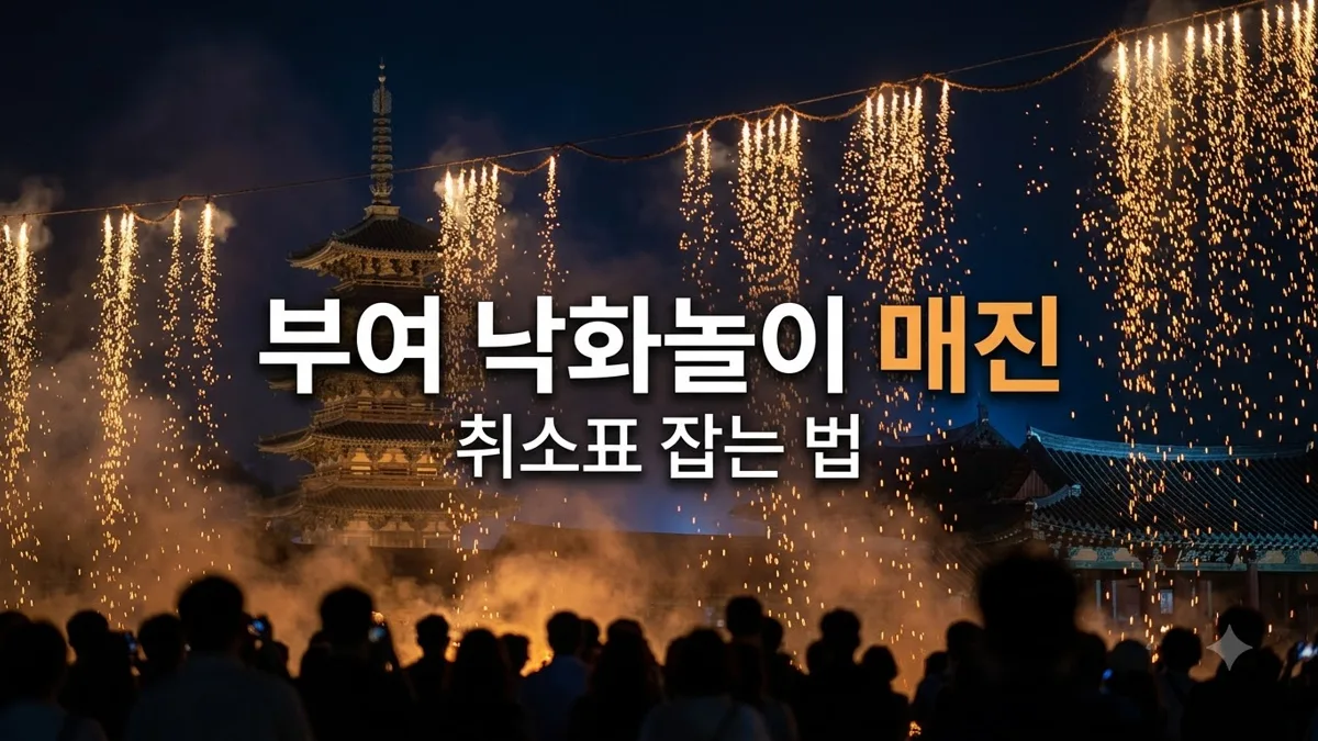 부여 낙화놀이 매진 후 취소표 예매 안내