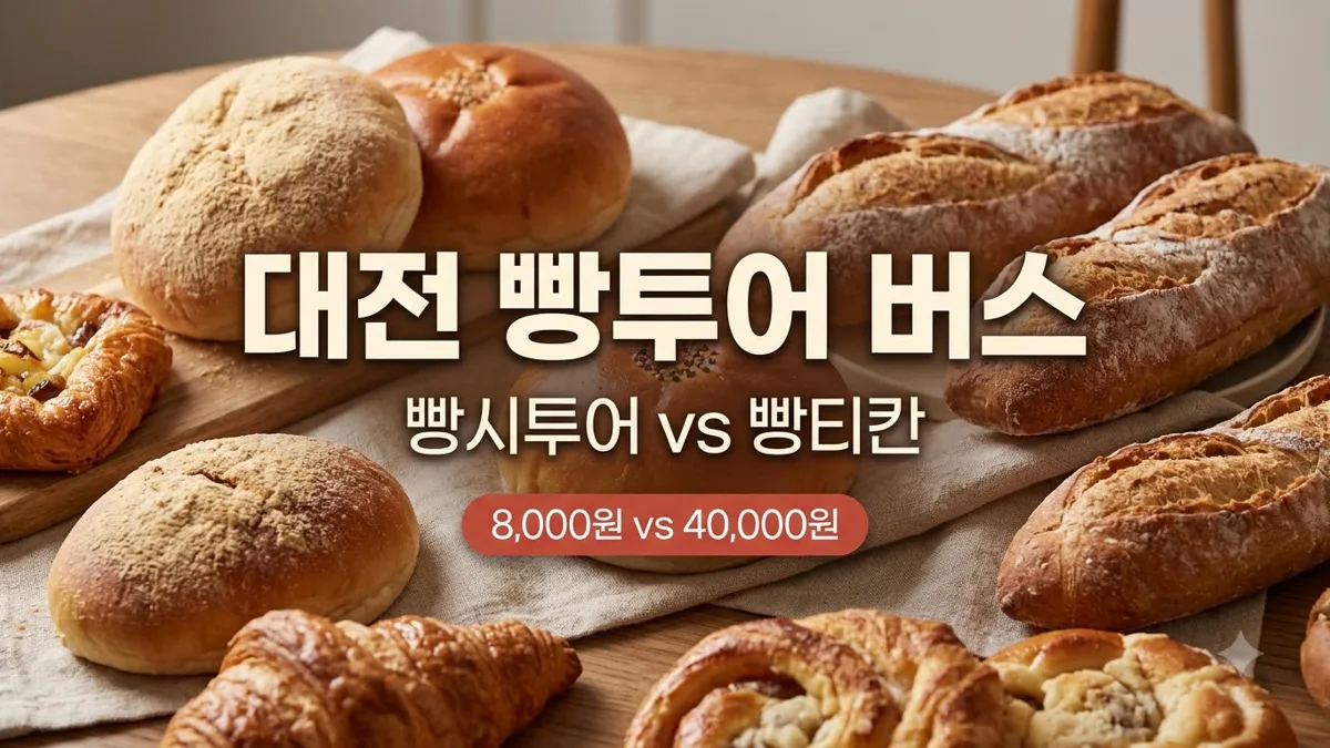 대전 빵투어 버스 두 종류 비교 정리
